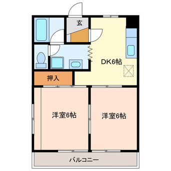 間取図 アーベイン中泉