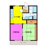 アーベイン中泉 2DKの間取り
