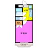 ユースＭ 1Kの間取り