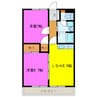 マンションマスカット 2LDKの間取り
