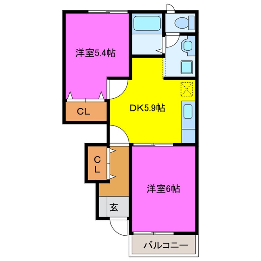 間取図 カーサ・プラテリーアＡ