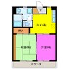 サイレント 2DKの間取り