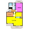 オークヒルズ天竜 1LDKの間取り