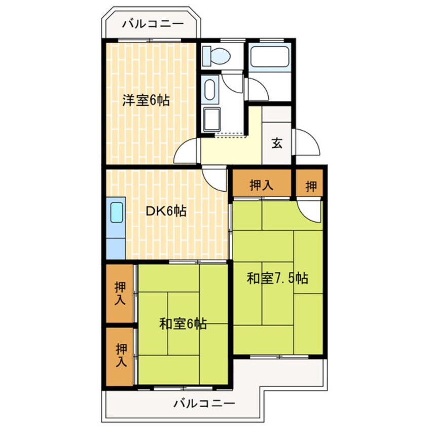 間取図 マンションラフィーネ