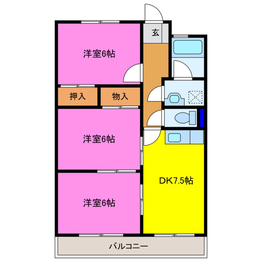 間取図 シャトーカナデ