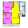 ファミーユＡ 2LDKの間取り