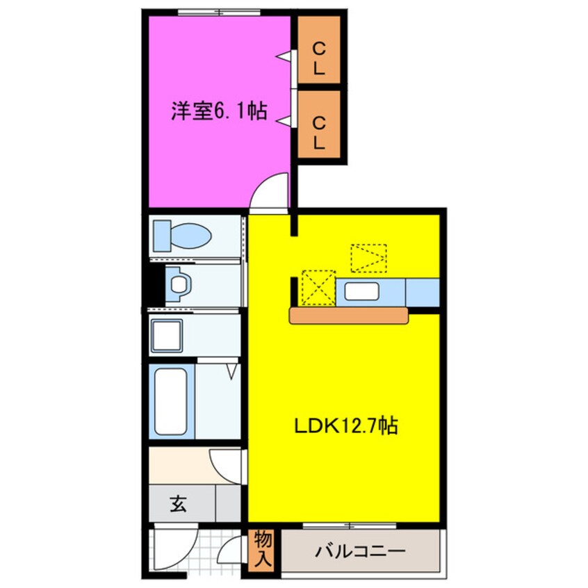 間取図 ルミエール天神