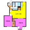 カモミール 2LDKの間取り