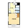 マンションリーフⅡ 1DKの間取り