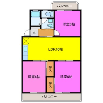 間取図 マイシャトー国府台