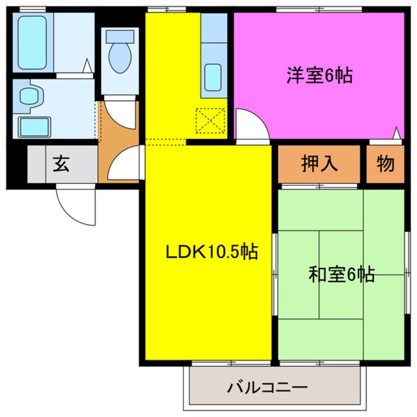 間取図 トミシェルガーデンＡ