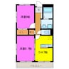セレーノ 2DKの間取り