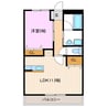 ノーブルＡ 1LDKの間取り