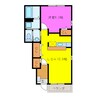 ソル・レヴァンテＢ 1LDKの間取り