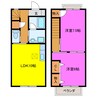 パルテール 2LDKの間取り