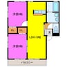ＪＯＹＴＯＷＮ城山Ａ 2LDKの間取り
