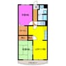 カナメマンション山の手 2LDKの間取り