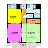 クラフトⅡ 2DKの間取り