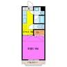Ｐａｓｔｅｌ 1DKの間取り