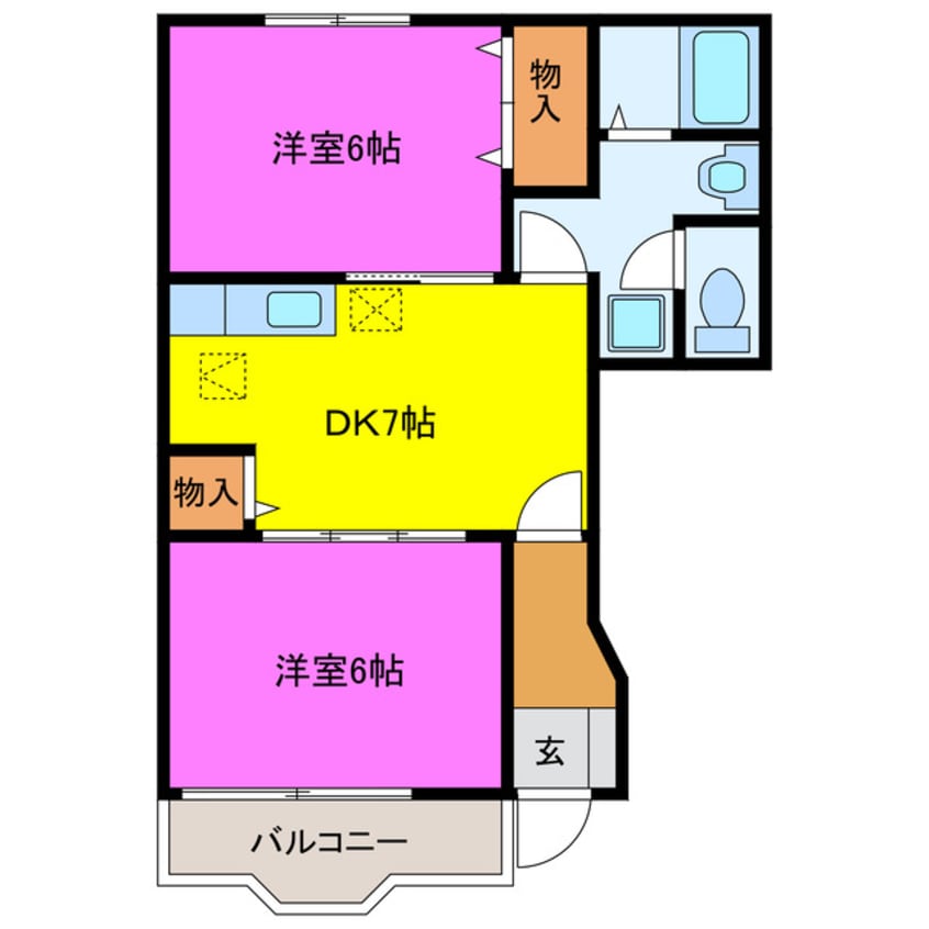 間取図 クレメントＢ