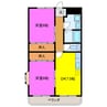 ユーパレス 2DKの間取り