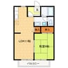 ロワールⅠ 1LDKの間取り