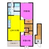 フォルティ 2LDKの間取り