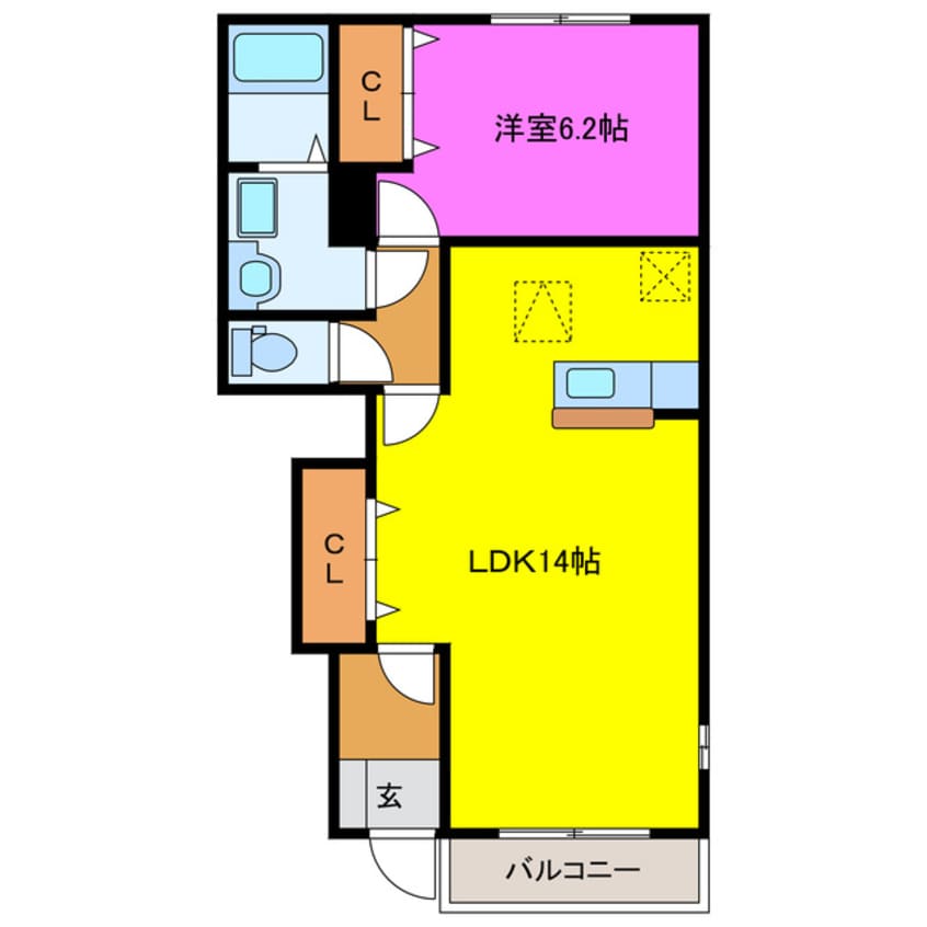 間取図 フェアリーヒルズ　ミュゲ