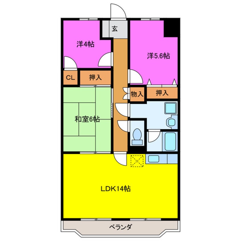 間取図 アヴニール愛野