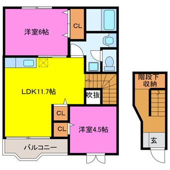 間取図 グリーンテラスＮａｇａｎｏ　Ｂ