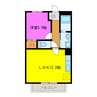 アンソレイエ 1LDKの間取り