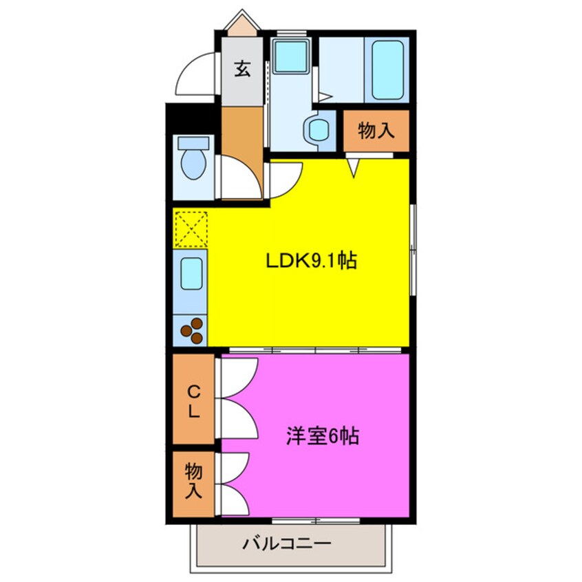 間取図 アンソレイエ