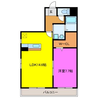 間取図 磐田ヒルズⅢ