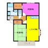 メゾン・ファミリュ 2LDKの間取り