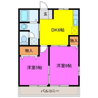 間取図 トゥエンティワンＢ
