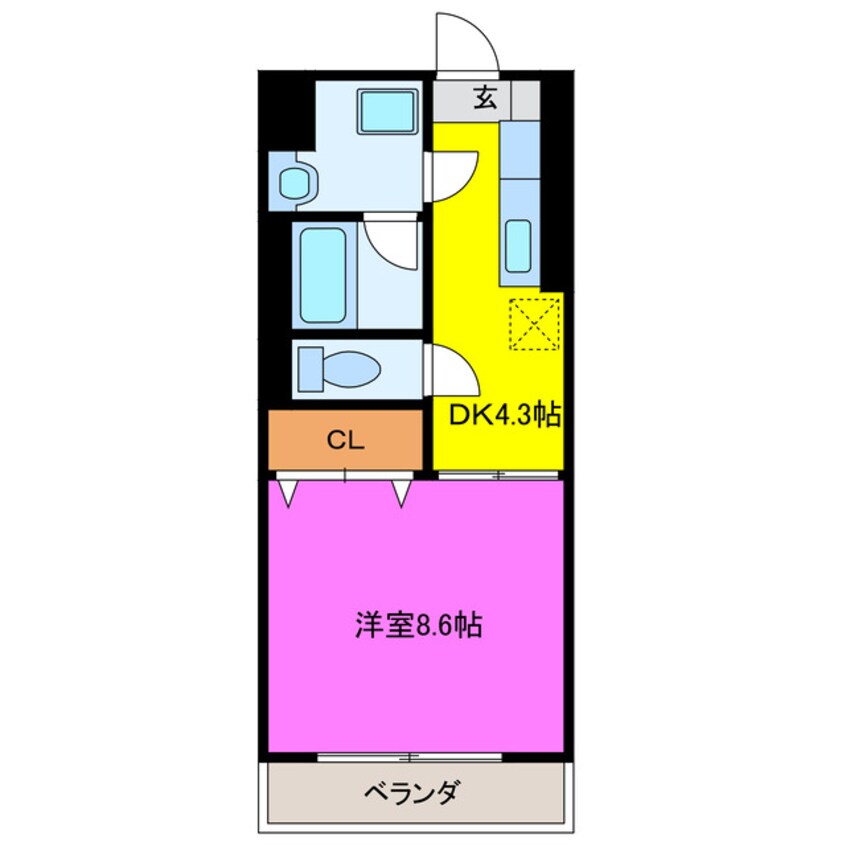 間取図 Ｆａｃｅ　Ｔ