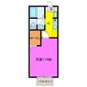 エスポワール 1Kの間取り