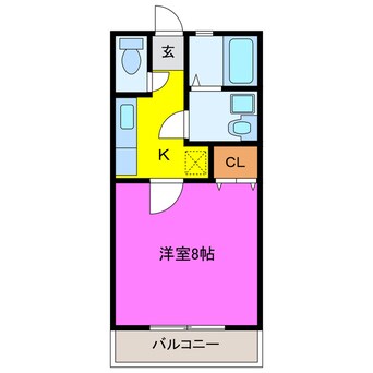 間取図 ハイツ秋桜Ⅱ