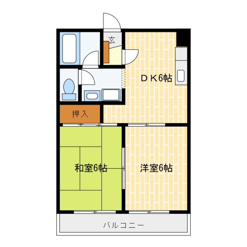 間取図 マンションリビエールⅡ