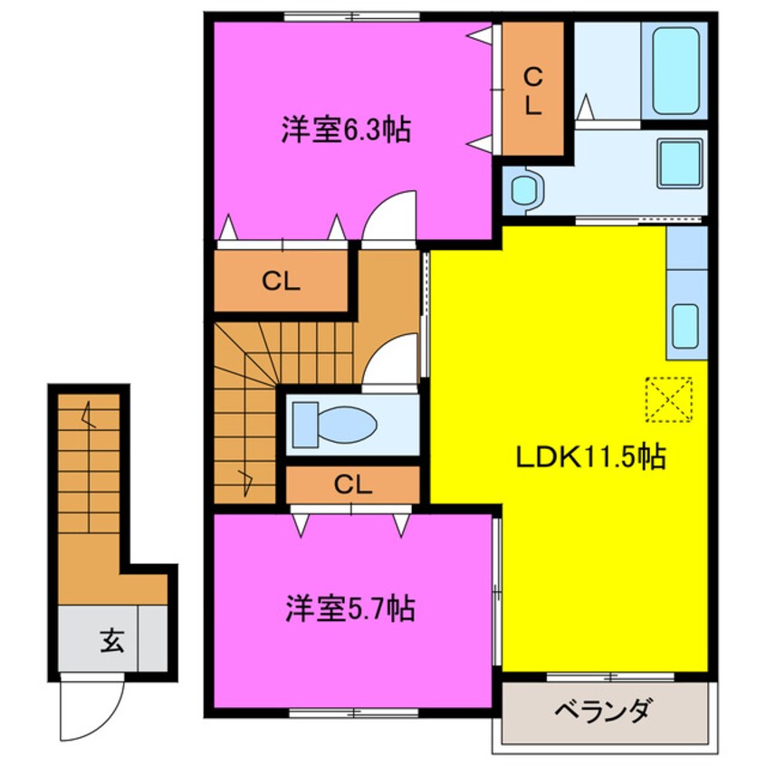 間取図 ニューアーバンＢ