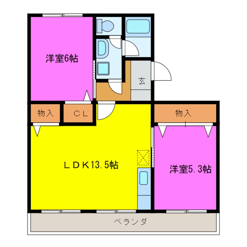 間取図 豊田ヒルズ