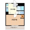 オリエンタルプラザ 1DKの間取り