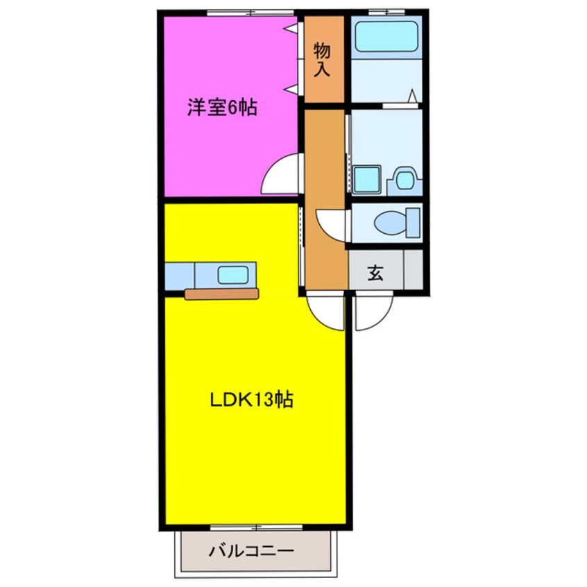 間取図 エクシード磐田