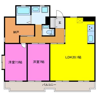 間取図 シャトレ七番館