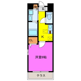間取図 Ｌｉｂｅｒｔｙ１８６０
