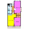 マンション　センティア 2LDKの間取り