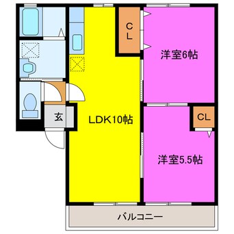 間取図 サンピアレＡ