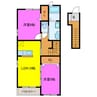 エクシブ 2LDKの間取り