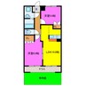 アイリス 2LDKの間取り