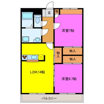 間取図 リンピア愛野